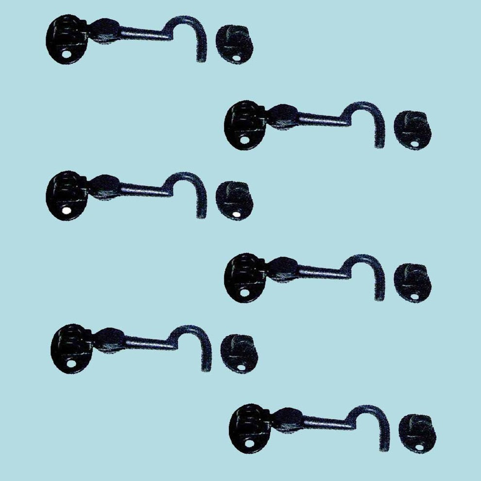 Iron Cabin Hook Eye Lock for Gates and Doors 4.5 Inch