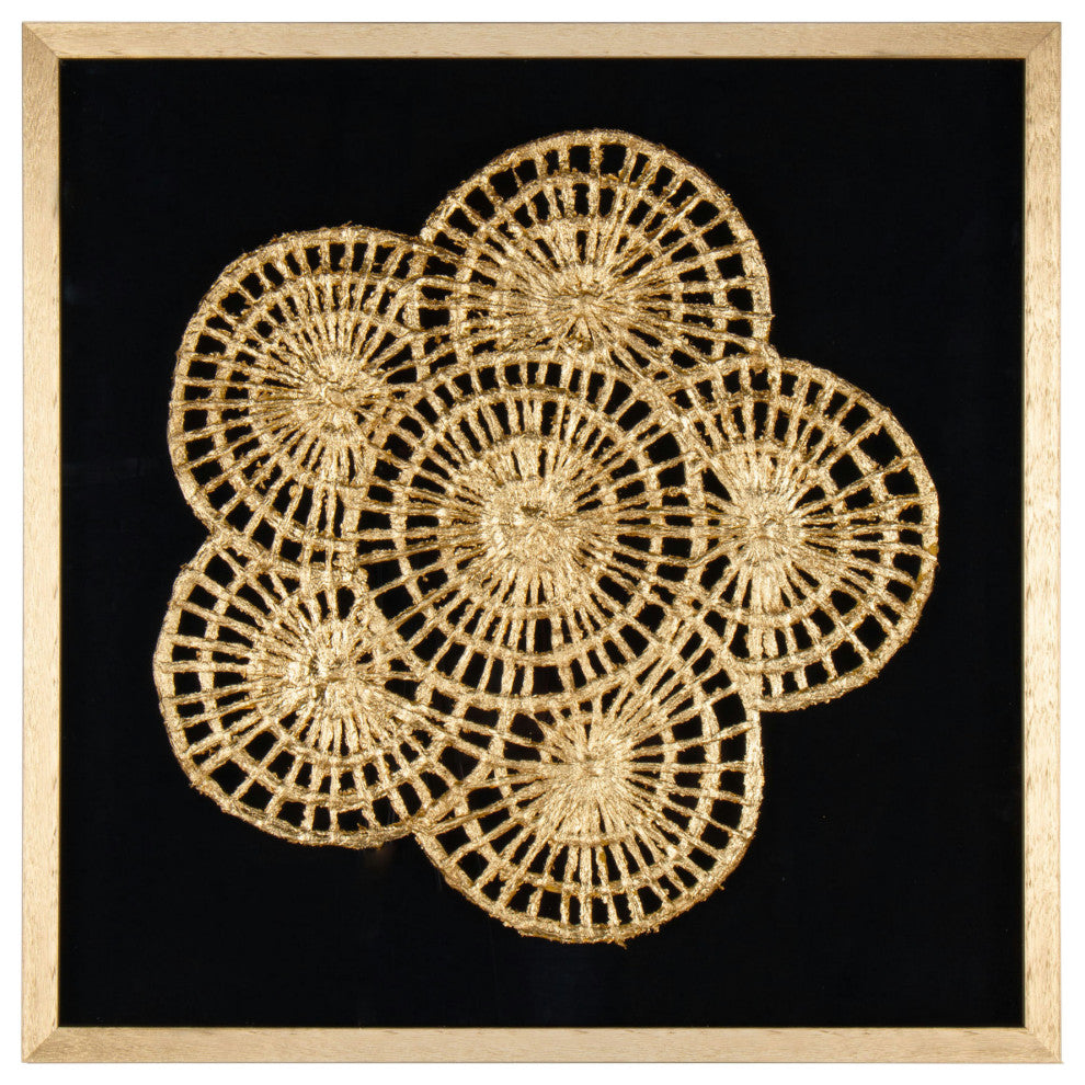Golden Gold Shadow Box