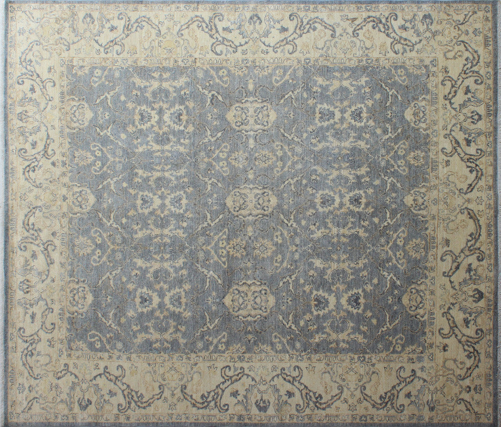 Yousafi Fine Chobi Ediz Gray Rug, 8'1x9'3