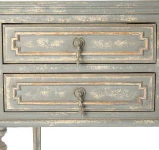 Canning Desk, Distressed Gray/Cream