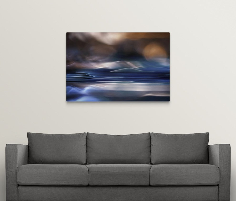 "Coastal Dawn" Wrapped Canvas Art Print, 48"x32"x1.5"