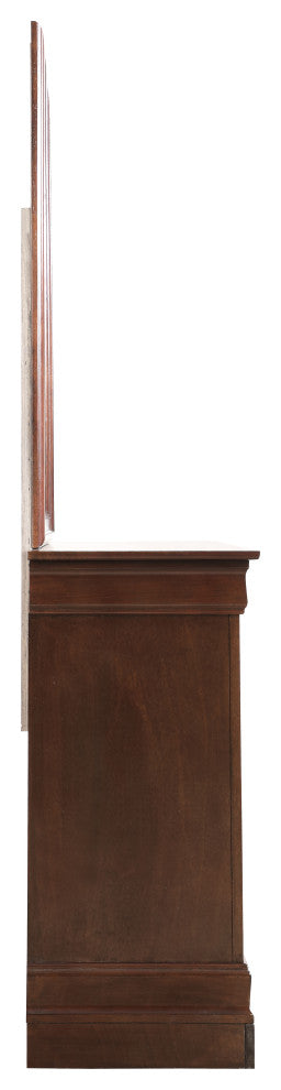 Louis Phillipe 6-Drawer Dresser, Cappuccino