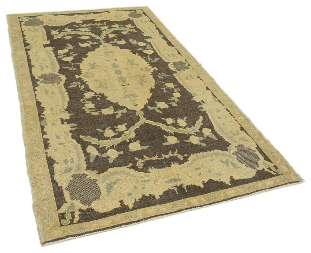 Rug N Carpet - Hand-knotted Anatolian 4' 4'' x 7' 8'' Unique Wool Rug