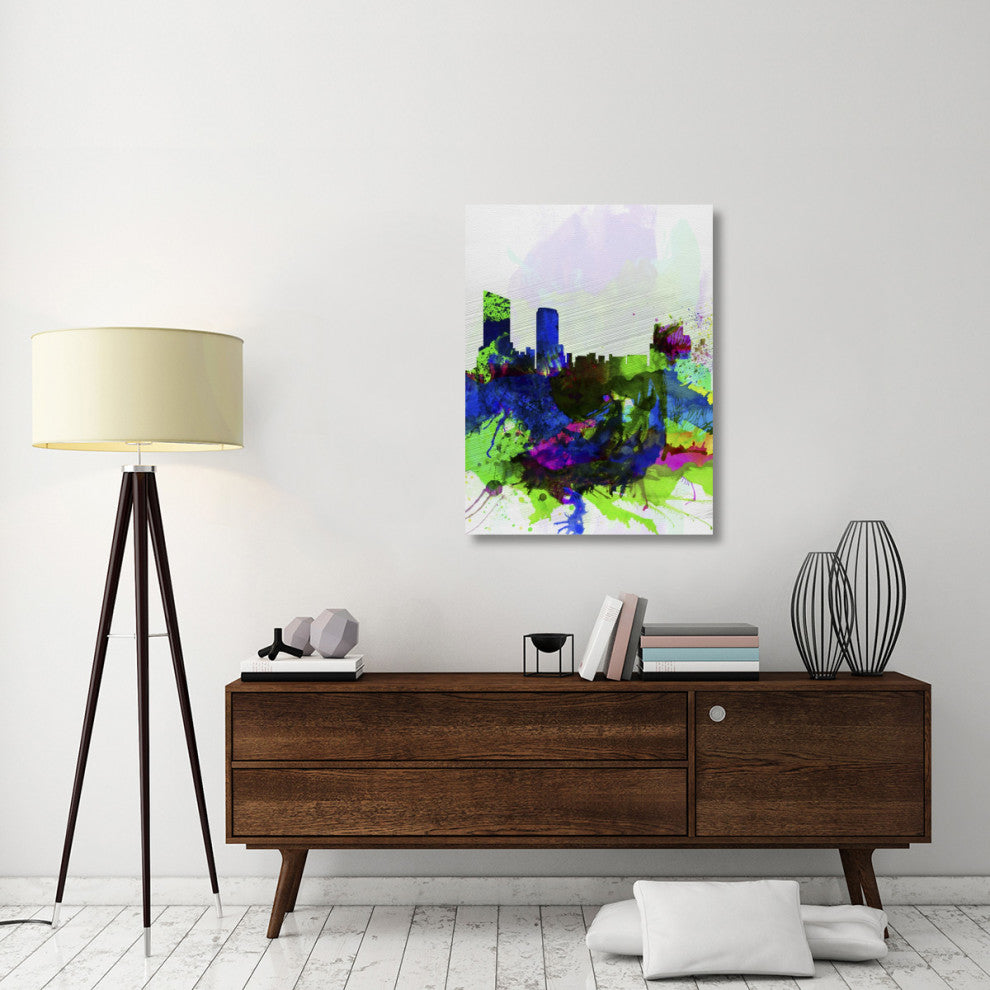 "Grand Rapids Watercolor Skyline" Fine Art Print