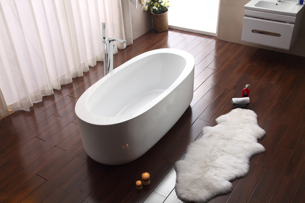 Tub, Faucet and Tray Set Streamline 67" Freestanding MH2120-140