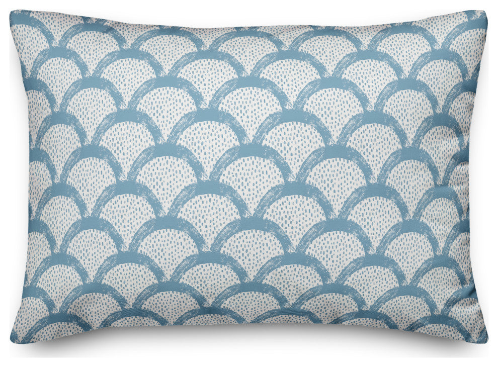 Blue Scallops 20x14 Indoor/Outdoor Pillow