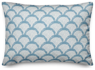 Blue Scallops 20x14 Indoor/Outdoor Pillow