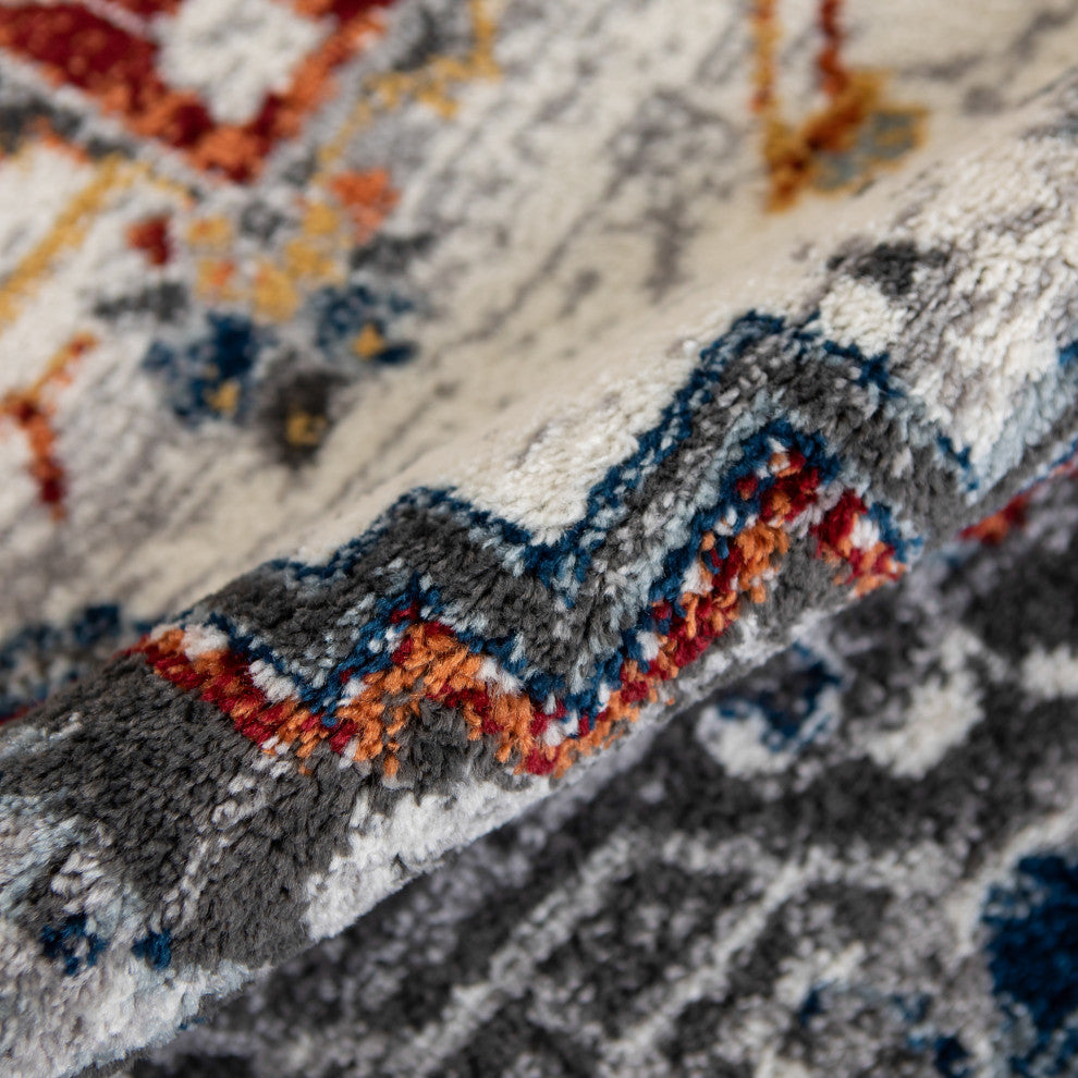Alexandria Yana Power-Loomed Polypropylene Area Rug, Multi, 7'9"x9'9"