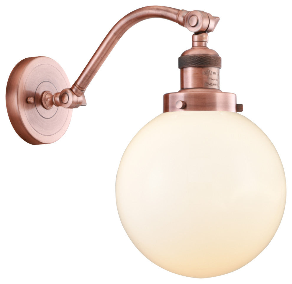 INNOVATIONS LIGHTING 515-1W-AC-G201-8-LED Large Beacon 1 Light Sconce
