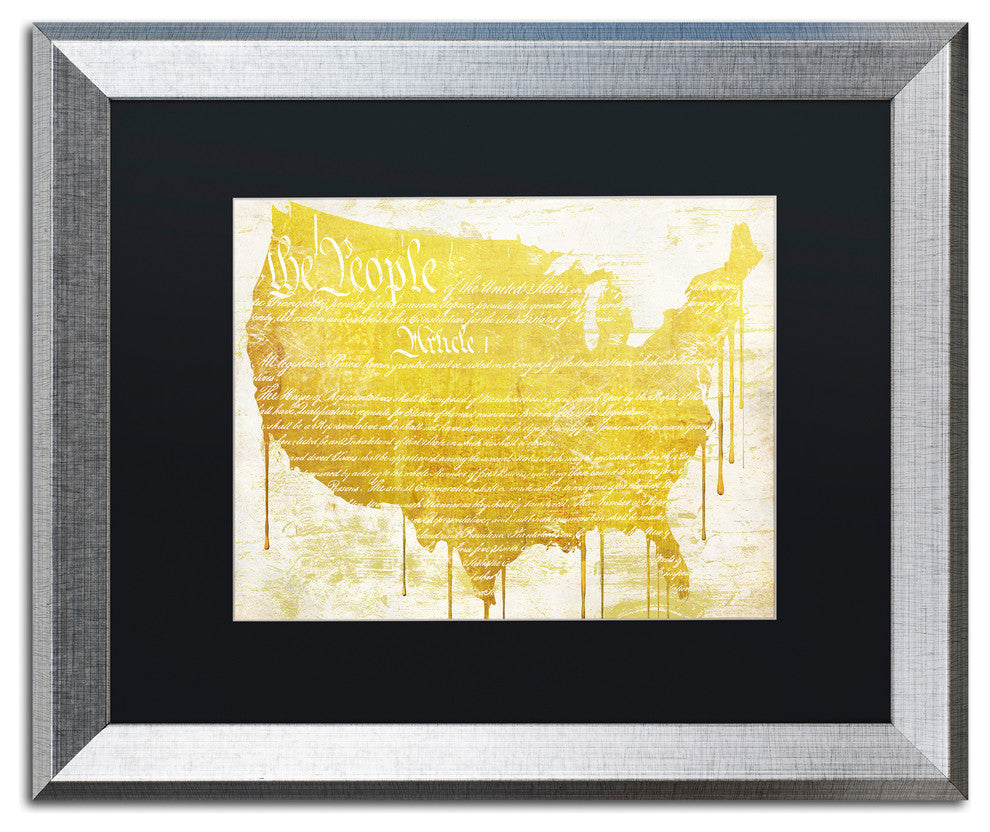 Color Bakery 'American Dream II', Silver Frame, Black Mat, 20x16