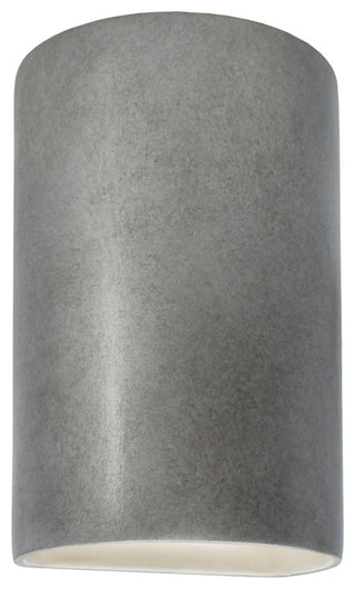 Ambiance, Small ADA Cylinder, Open Top & Bottom Wall Sconce, Antique Silver