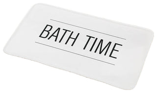 Bathroom Accessories Bath Time Collection, White, Bathmat