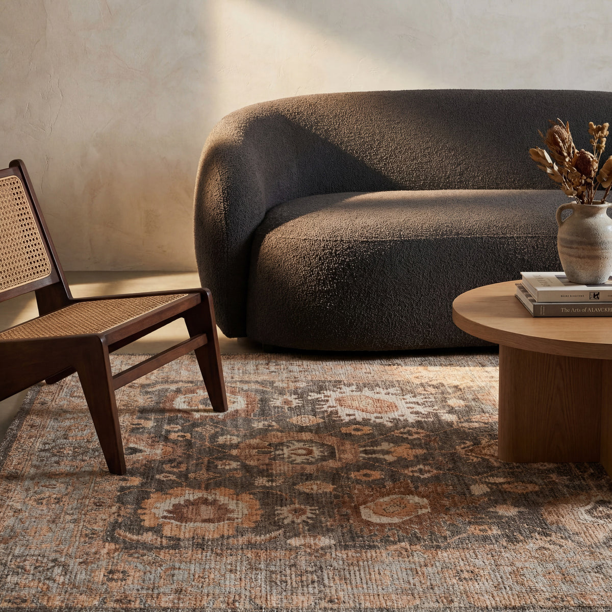 Nuloom Lumisse Hand Loomed Wool Rug, Brown 5'x8'