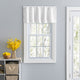 Eva Candlewick 50" x 17" Tailored Valance, White