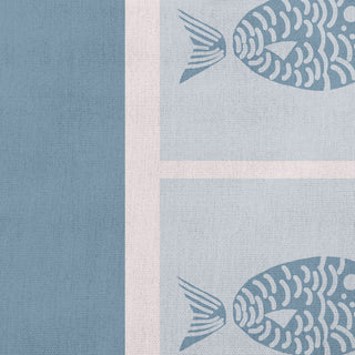 26x26" Fish Chips Nautical Decorative Indoor Pillow, Dusty Smoke