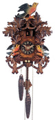 River City Clocks 17-10P One Day Cuckoo Clock With 8 Leaves 3 Birds