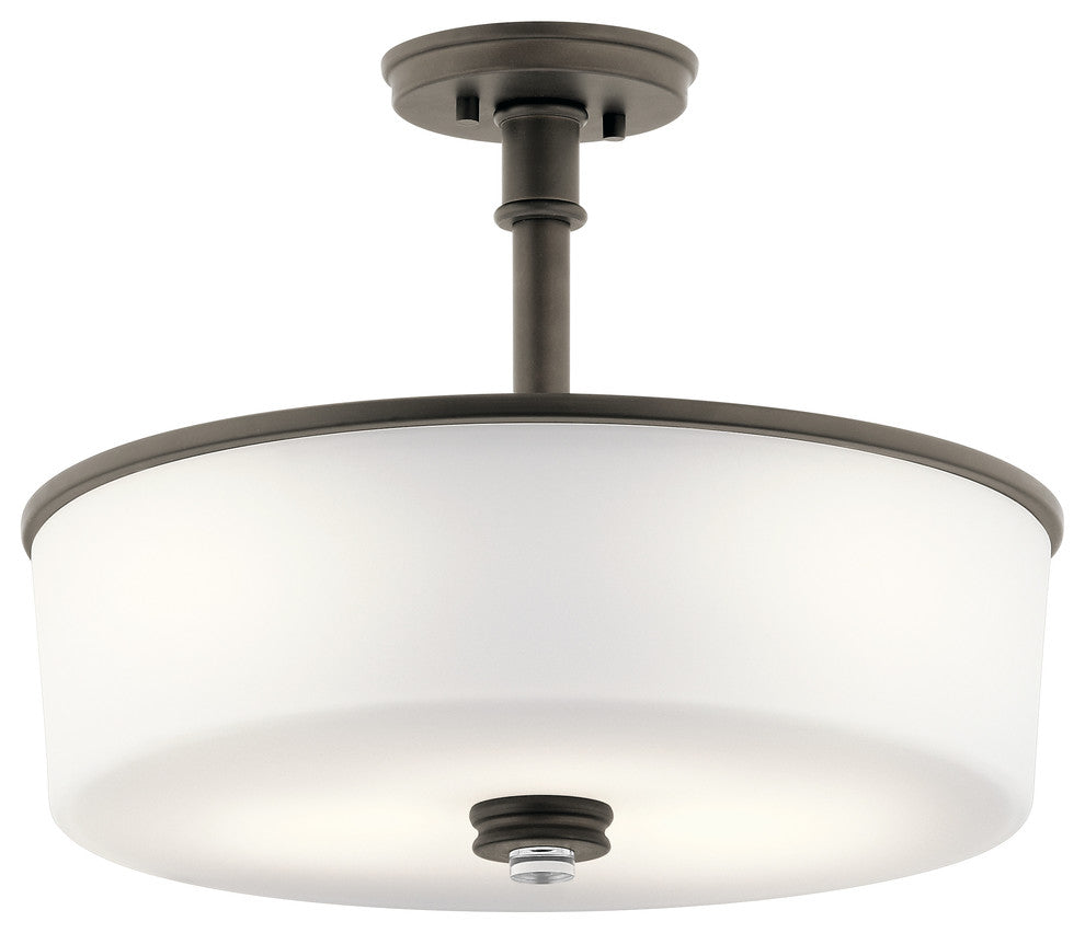 Pendant Semi Flush 3-Light, Olde Bronze