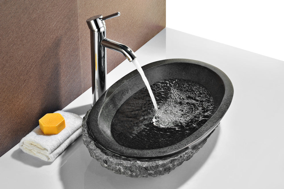 ANZZI Sotiria Series Exotic Stone Bathroom Vessel Sink