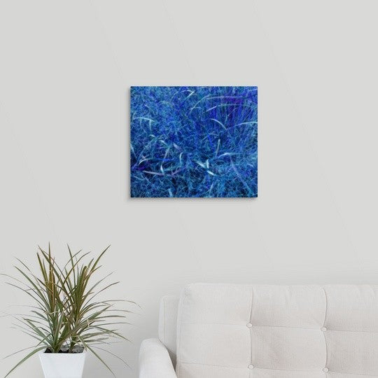 "Big Grass Surreal Abstract" Wrapped Canvas Art Print, 16"x14"x1.5"