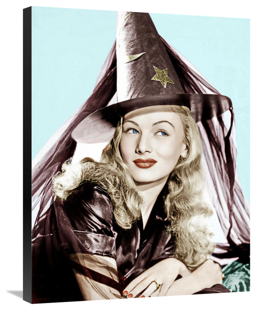 "I Married a Witch - Veronica Lake" Canvas Giclee, 23"x30"