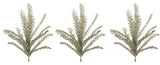 23"H Glitter Filigree Leaf Spray Christmas Decor, Champagne