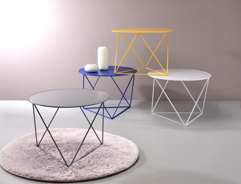ACME Epidia Accent Table, White