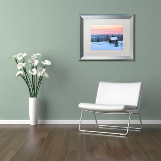 Michael Blanchette Photography 'Bridge on a Hill' Matted Framed Art, 20x16