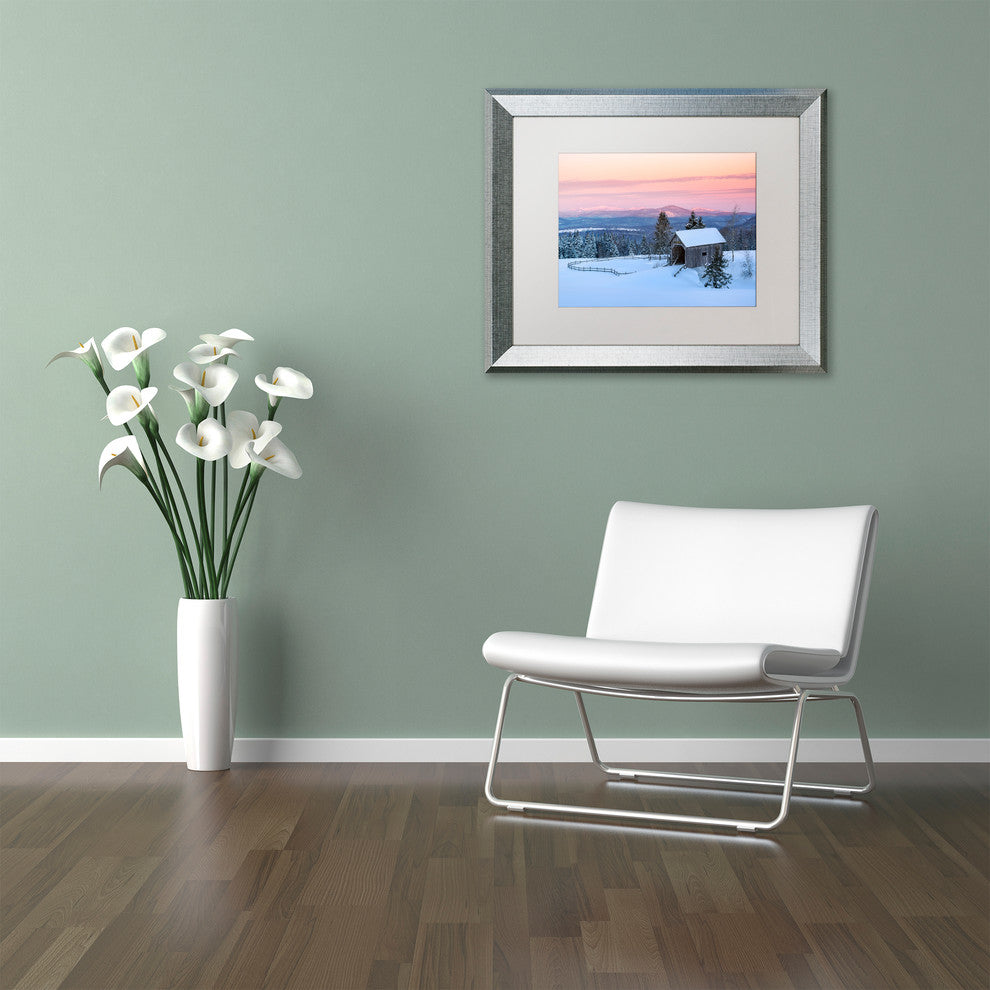 Michael Blanchette Photography 'Bridge on a Hill' Matted Framed Art, 20x16