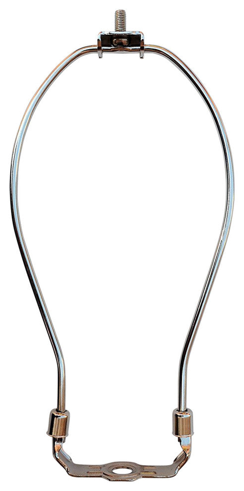 7" Heavy Duty Harp Fitter For Lamp Shades with Saddle, Nickel