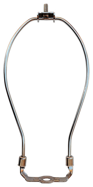 7" Heavy Duty Harp Fitter For Lamp Shades with Saddle, Nickel