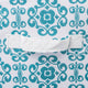 Nonwoven Polyester Cube Scroll Teal Square 13"x13"x13", Set Of 2