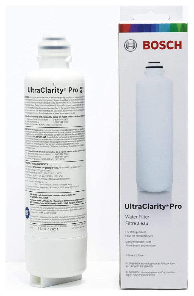 3 Pack Fit Bosch BORPLFTR50, RA450022, REPLFLTR55, UltraClarity Pro Water Filter