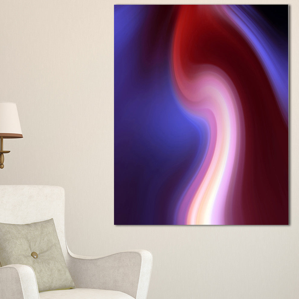 "Red Blue Mix Texture" Abstract Digital Canvas Print