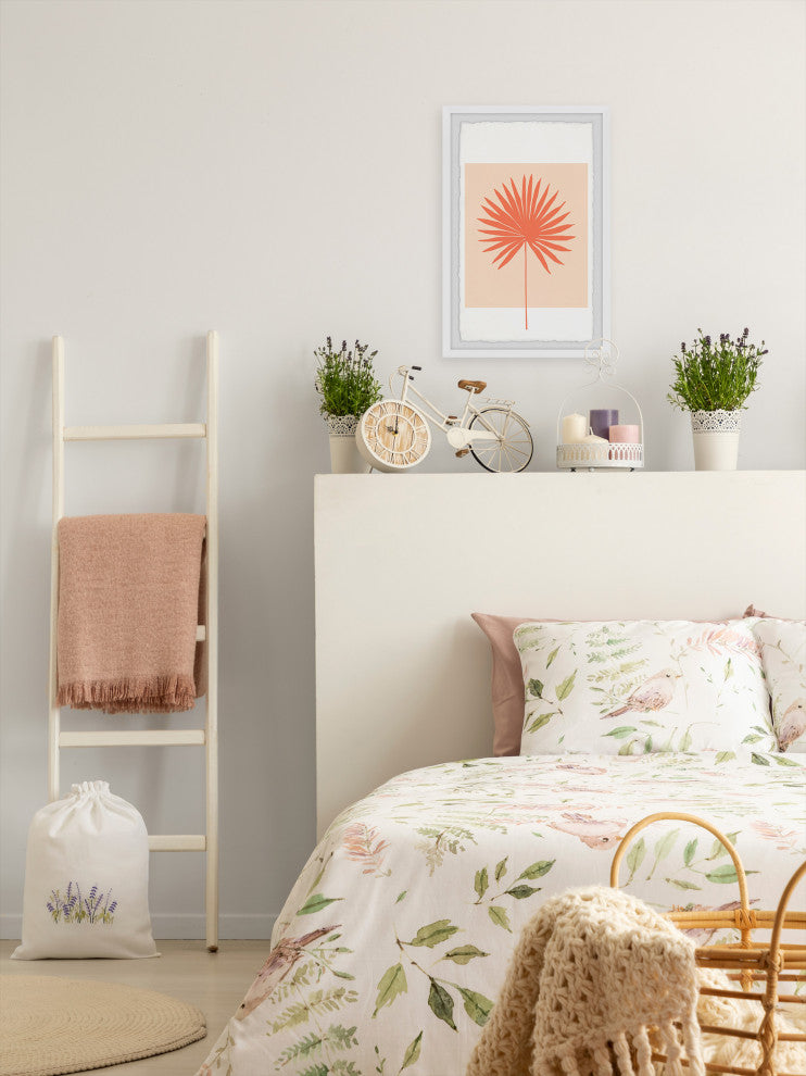 "Tropical Palm Leaf" Framed Painting Print, 8x12