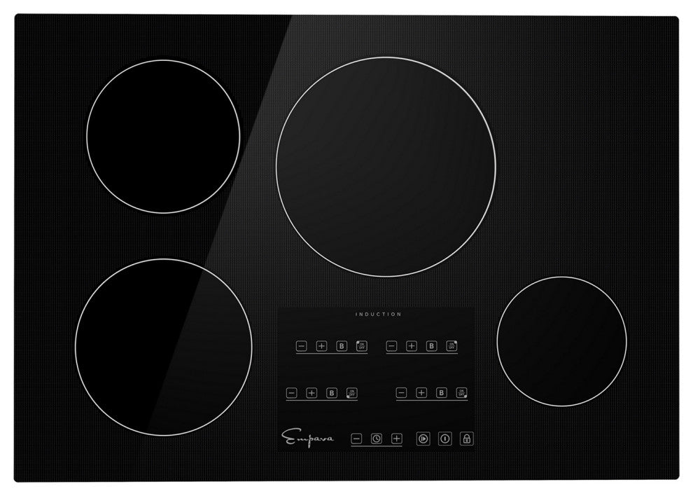Empava 30" Electric Stove Induction Cooktop with 4 Power Boost Burners Smooth