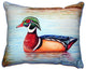 Betsy Drake Male Wood Duck II Extra Large Pillow 20 X 24