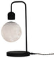 Creative Silver/Black Iron 3D Levitating Moon LED Table Lamp, Black