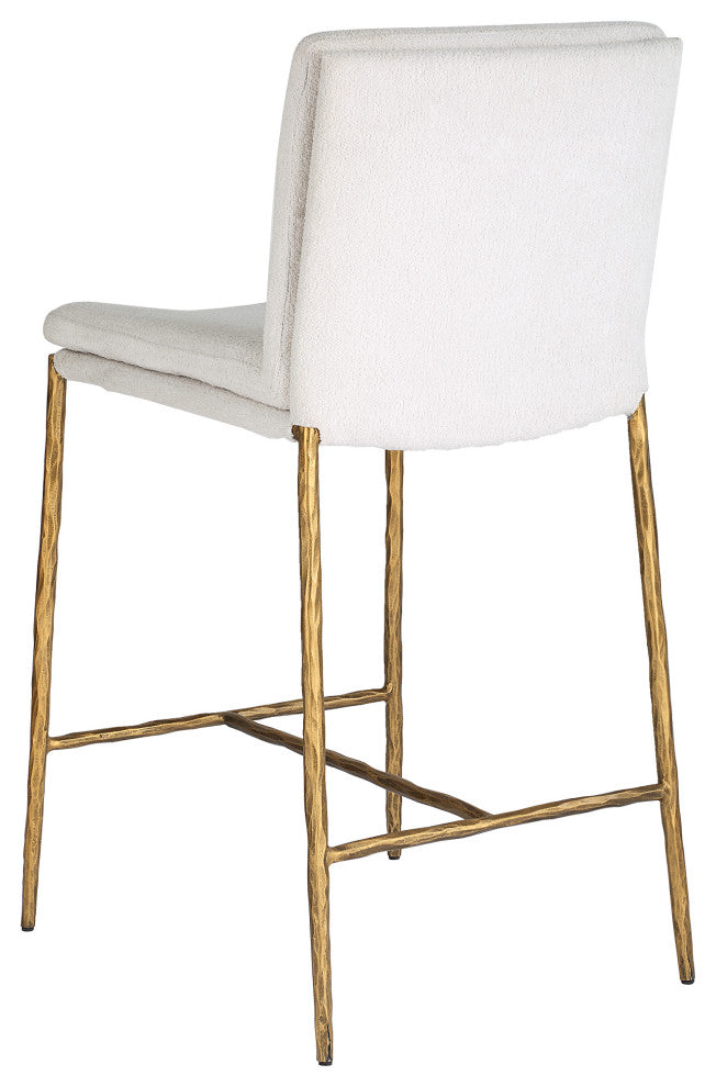 Uttermost Ascend White Counter Stool