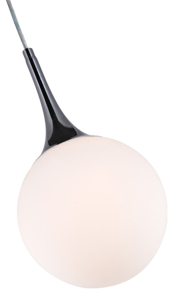 Woodbridge Lighting Alicia Mini-Pendant, Chrome, Opal LED