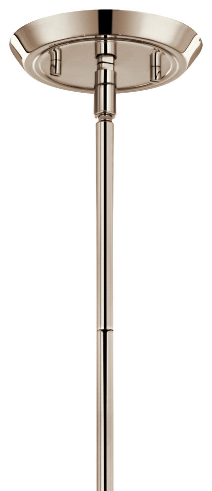 Alvaro Chandelier, Polished Nickel, 5 Light