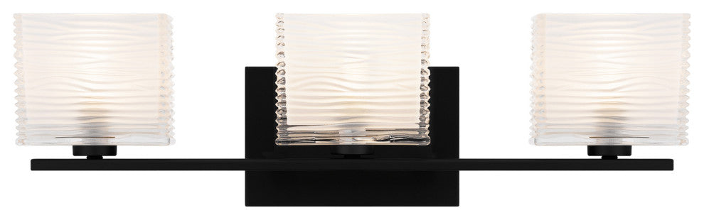 Quoizel WCP8603 Westcap 3 Light 23"W Bathroom Vanity Light - Matte Black