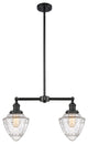 Innovations 209-BK-G664-7-LED 2 Light 24" Island Light, Matte Black