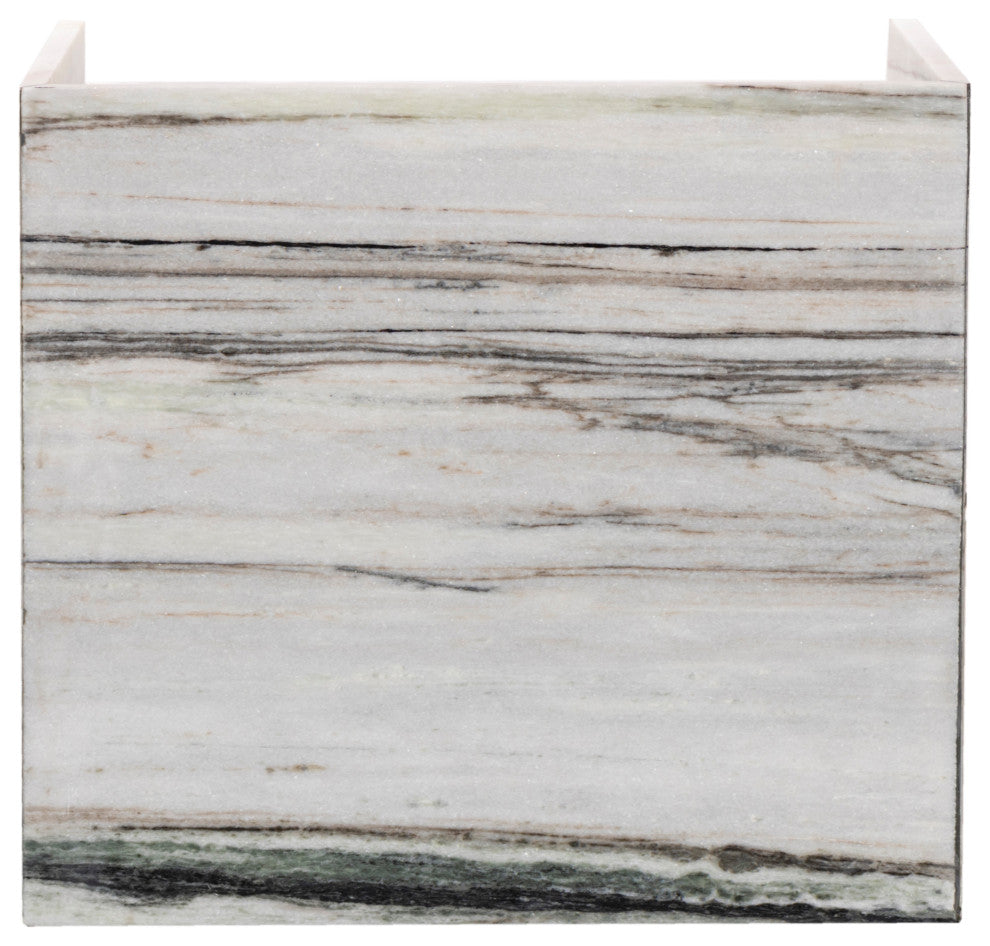 Canova Marble End Table, Black and White, End Table
