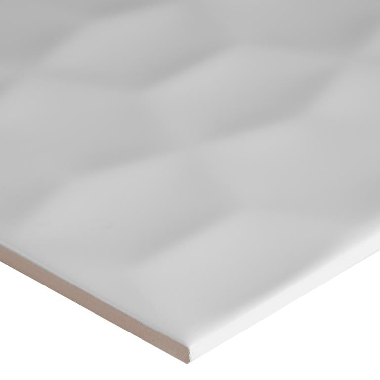 Adella Viso White 12x24 Matte Ceramic Tile, (4x4 or 6x6) Sample