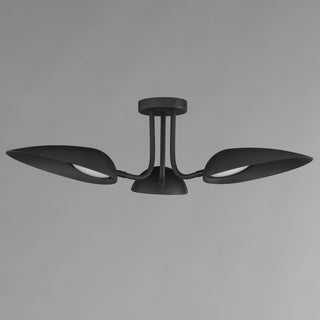 ET2 E24094 Marsh 32"W LED Flush Mount Ceiling Fixture - Black