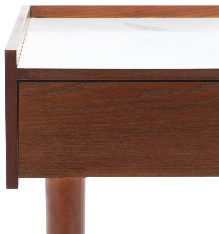 Safavieh Henley 2 Drawer Desk, White Marble
