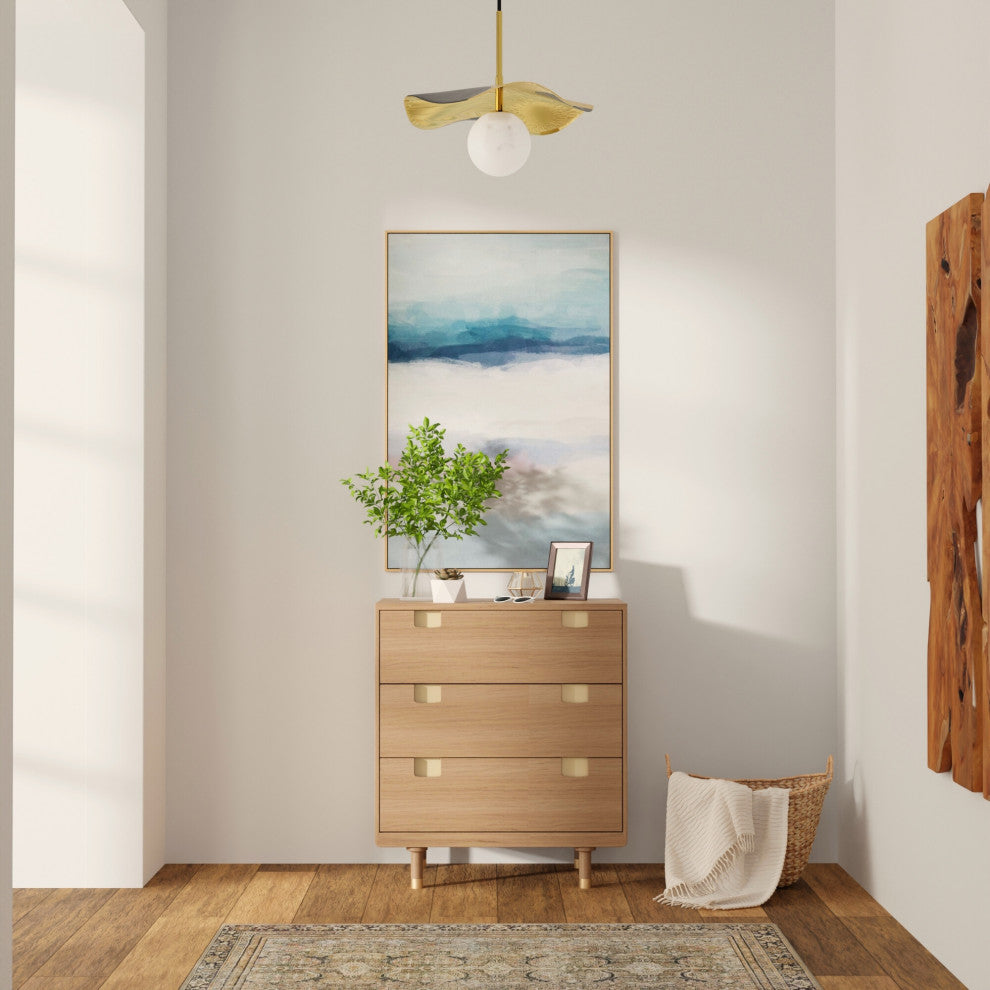 Easton Three Drawer Small Chest, Sand