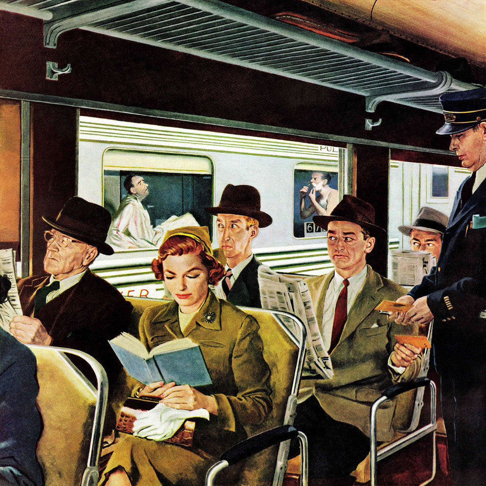 "This Does Not Commute" Painting Print on Canvas by George Hughes
