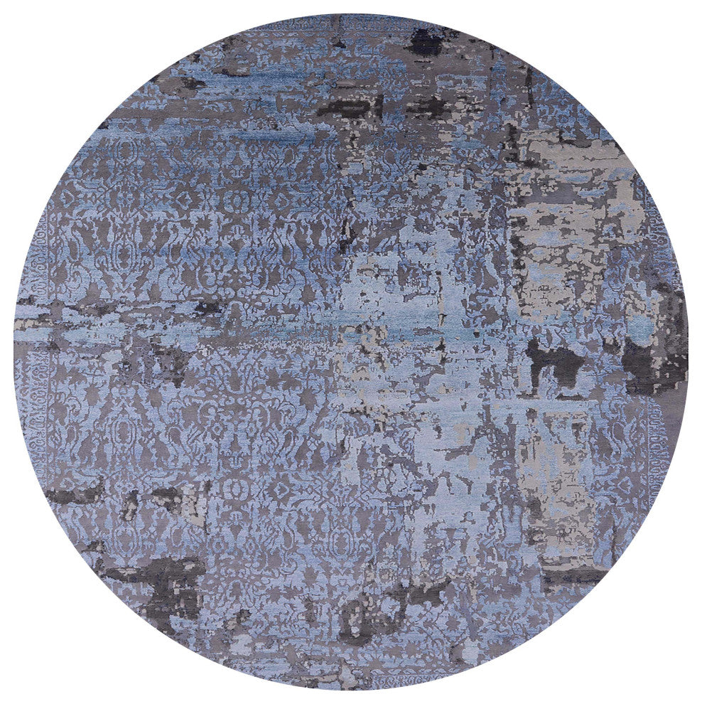 Ahgly Company Indoor Round Mid-Century Modern Area Rugs, 3' Round