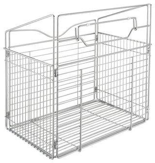 Steel Tilt Out Hamper for Custom Closet Systems, Chrome